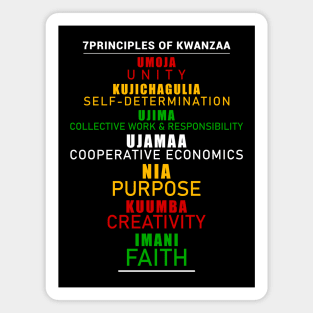 7 Principles of Kwanzaa Magnet